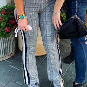 Mother size 29 plaid jeans with stripe!!